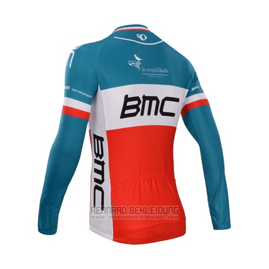 2014 Fahrradbekleidung BMC Champion Italien Blau und Orange Trikot Langarm und Tragerhose - zum Schließen ins Bild klicken